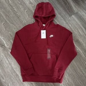 Nike Men's Burgundy Hoodie